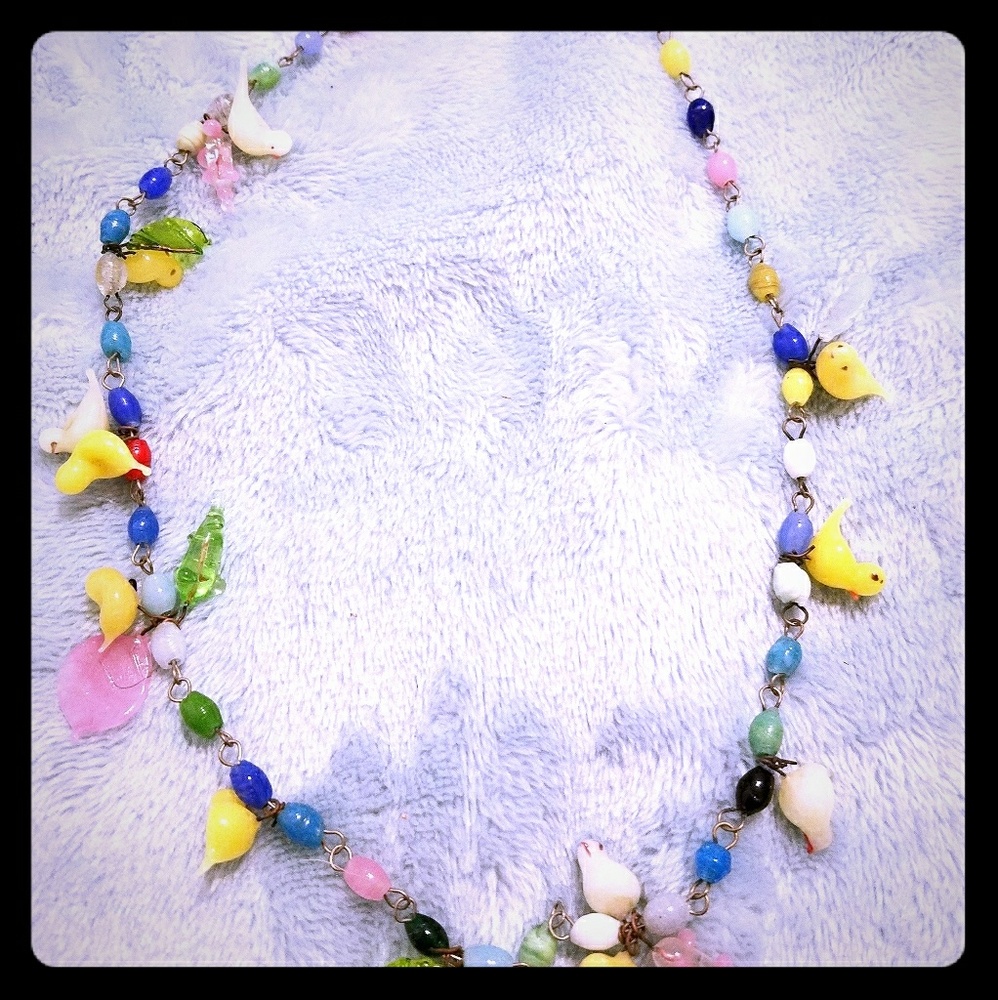 Vintage Glass Bead Necklace